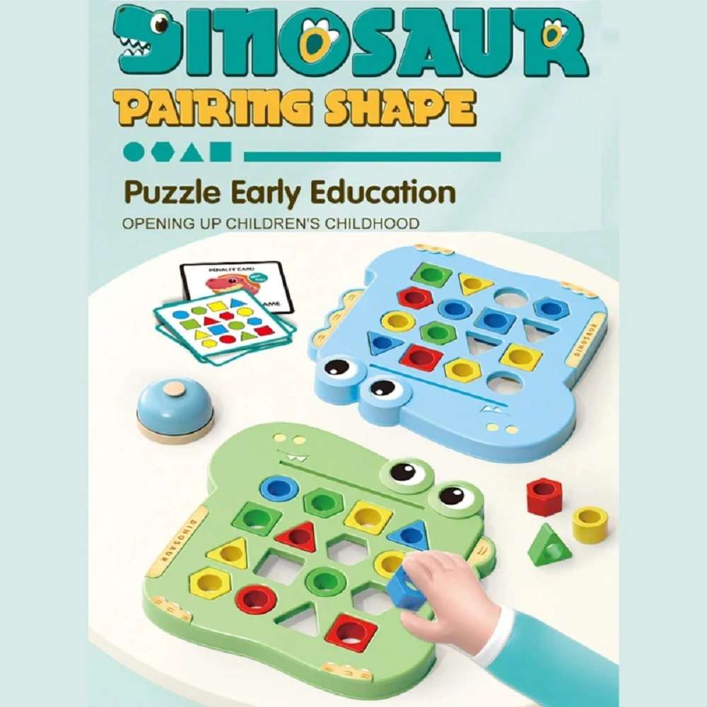 Dinosaur Pairing Shape Puzzle